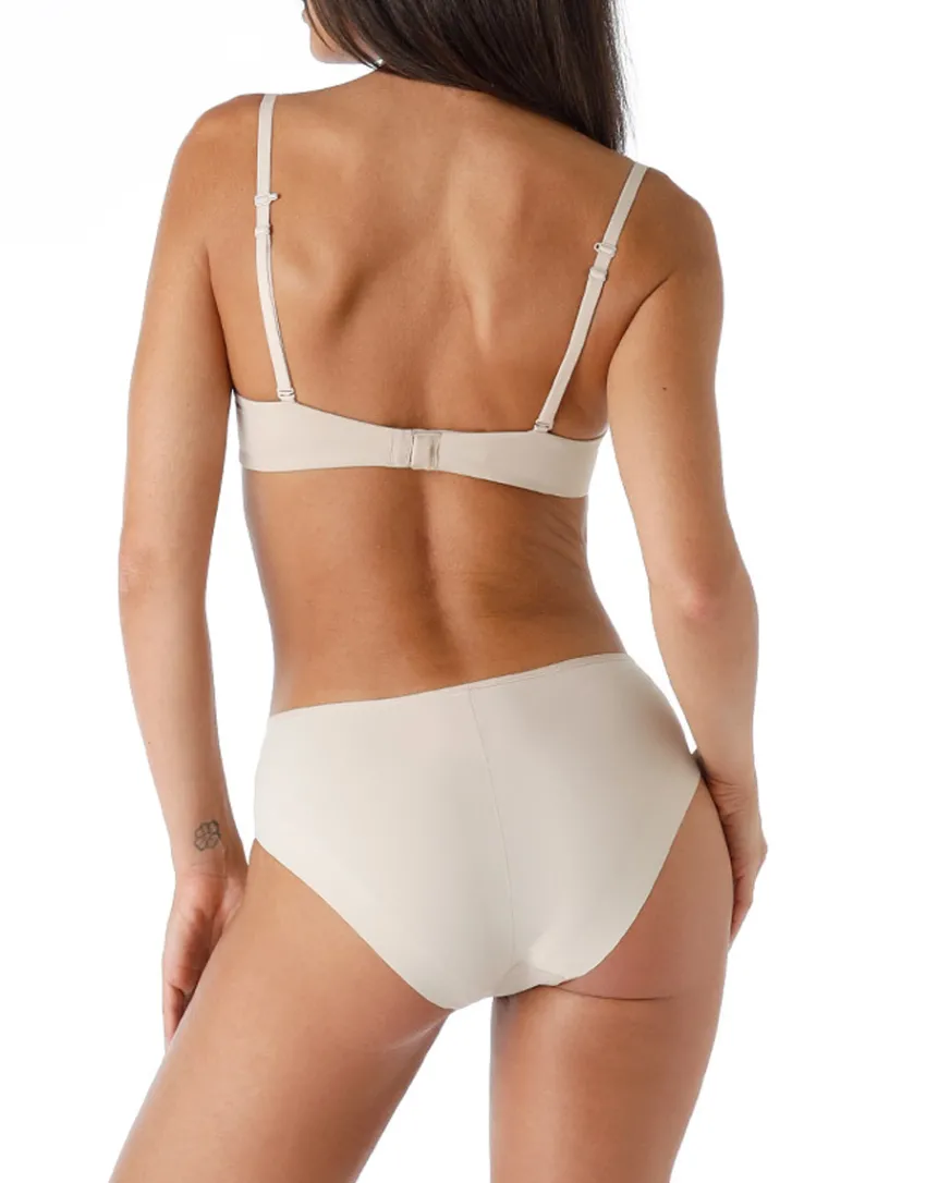 Donna LOVABLE Coppa D|Coppa C-Reggiseno Push-Up con ferretto Invisible Secret in microfibra, skinREF# L0DOD
