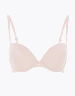 Donna LOVABLE Coppa D|Coppa C-Reggiseno Push-Up con ferretto Invisible Secret in microfibra, skinREF# L0DOD