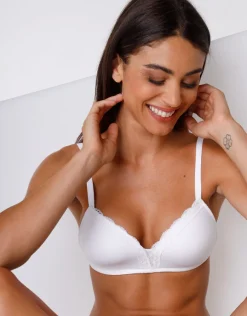 Donna LOVABLE Coppa C|Coppa B-Reggiseno senza ferretto leggermente imbottito Sensual Touch , in morbida microfibra. Comfort estremoREF# 4152