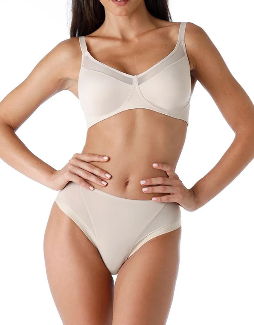 Donna LOVABLE Coppa E|Coppa D-Reggiseno senza ferretto Modern Shaping in microfibra, skinREF# L0CVO