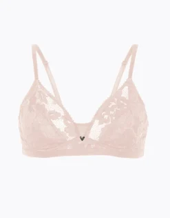 Donna LOVABLE Senza Ferretto-Reggiseno senza ferretto Anniversary Lace in pizzo riciclato, cipriaREF# L0CCF