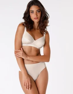 Donna LOVABLE Coppa E|Coppa D-Reggiseno senza ferretto e senza imbottitura Shaping in microfibra tecnica, skinREF# L4020