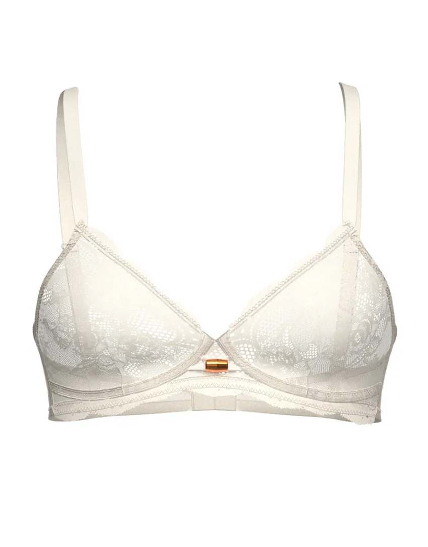 Donna LOVABLE Senza Ferretto-Reggiseno senza ferretto Trendy Lurex in pizzo e tulle, REF# L0DJQ