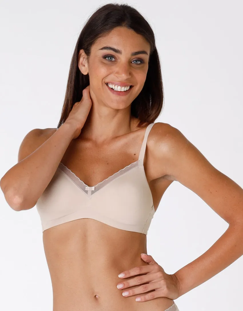 Donna LOVABLE Coppa D|Coppa C-Reggiseno senza ferretto My Daily Comfort in microfibra, REF# 027O