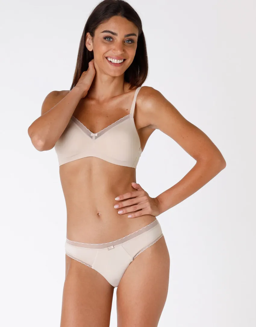 Donna LOVABLE Coppa D|Coppa C-Reggiseno senza ferretto My Daily Comfort in microfibra, REF# 027O