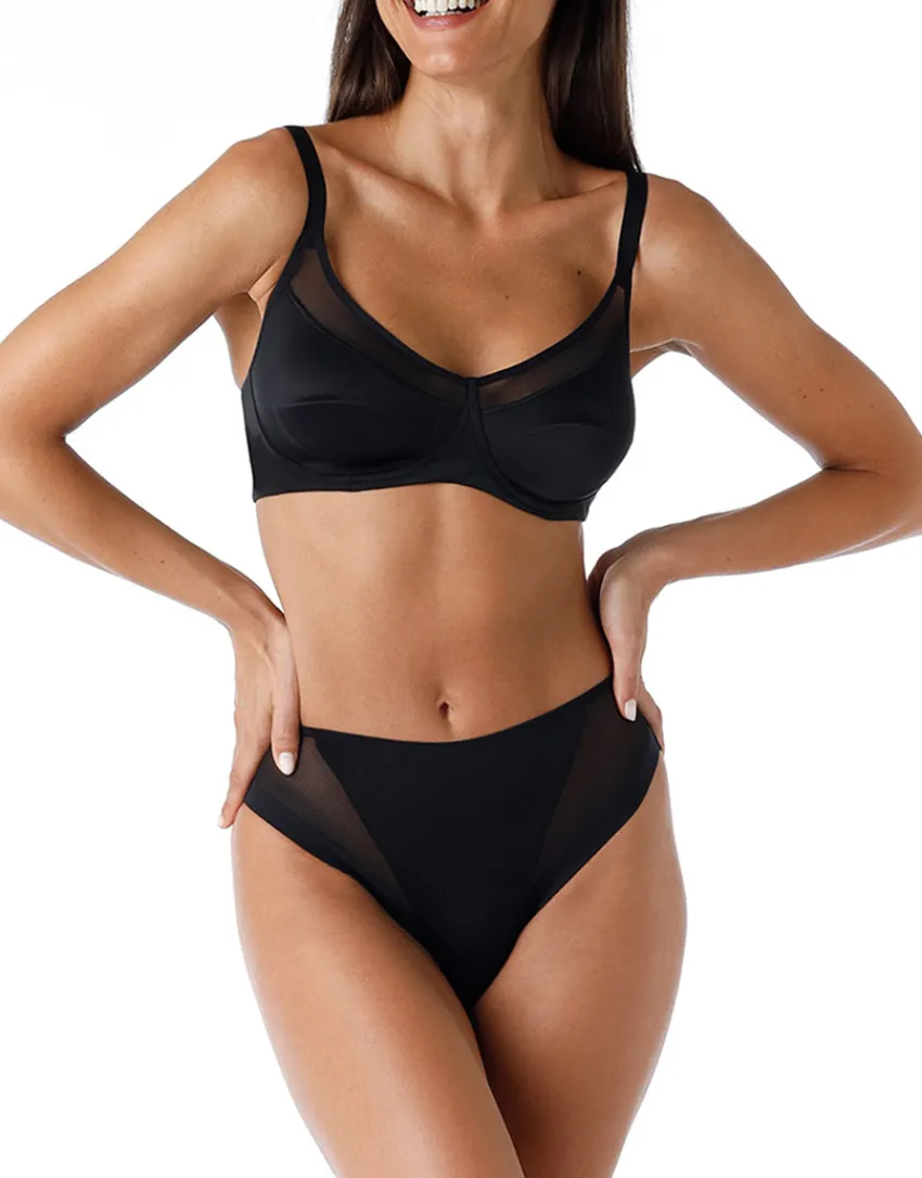 Donna LOVABLE Coppa E|Coppa D-Reggiseno senza ferretto Modern Shaping in microfibra, REF# L0CVO