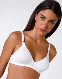 Donna LOVABLE Coppa D|Coppa C-Reggiseno senza ferretto Cotton Line in cotone, REF# L1604