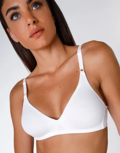 Donna LOVABLE Coppa D|Coppa C-Reggiseno senza ferretto Cotton Line in cotone, REF# L1604