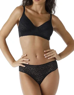 Donna LOVABLE Coppa D|Coppa C-Reggiseno senza ferretto Value Elegance in pizzo elastico, REF# L0DFF