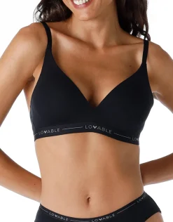 Donna LOVABLE Coppa D|Coppa C-Reggiseno triangolo imbottito senza ferretto My in Cotone Modal, REF# L0DCQ