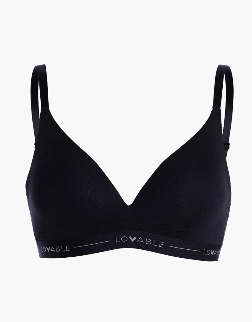 Donna LOVABLE Coppa D|Coppa C-Reggiseno triangolo imbottito senza ferretto My in Cotone Modal, REF# L0DCQ