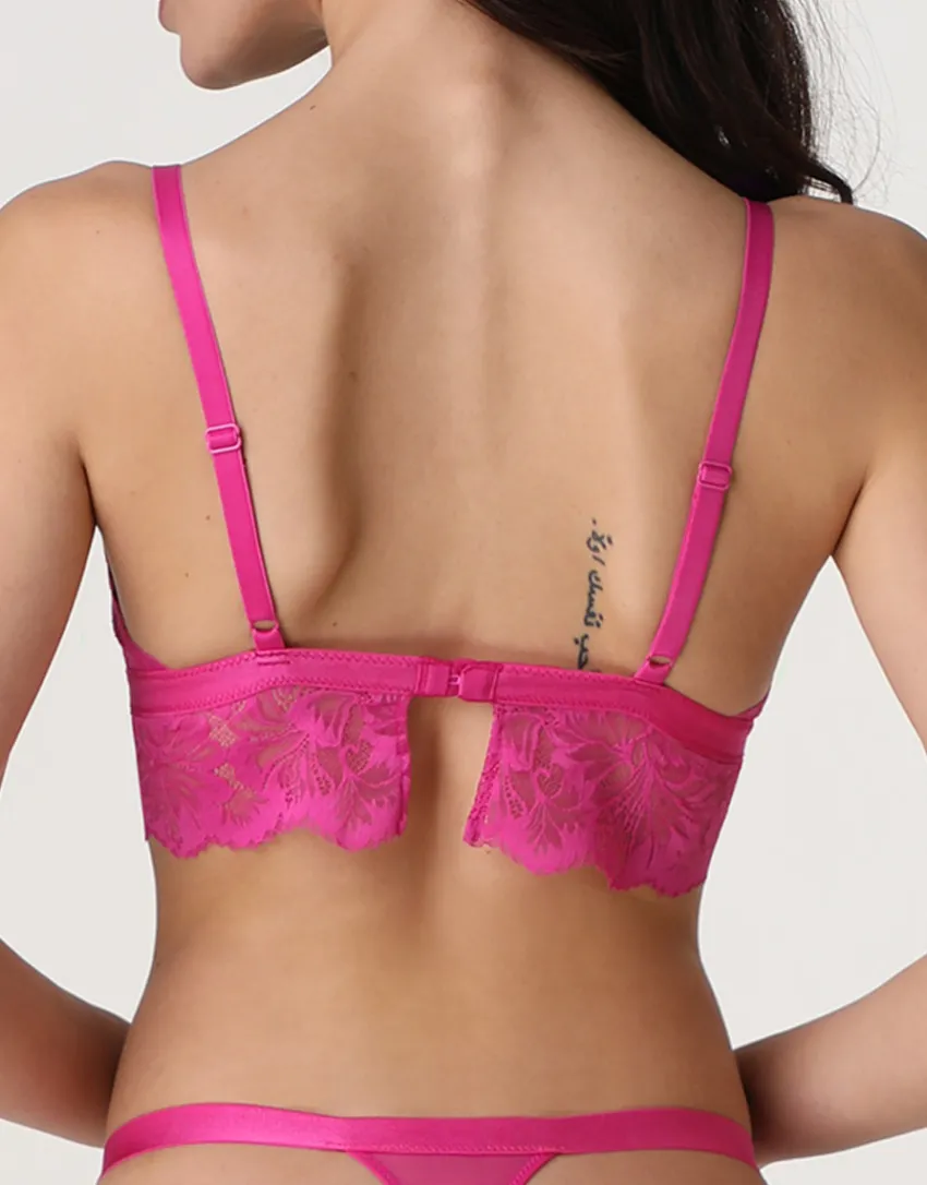 Donna LOVABLE Triangolo|Senza Ferretto-Reggiseno Triangolo Senza Ferretto Petal Lace in pizzo, REF# L0EOI