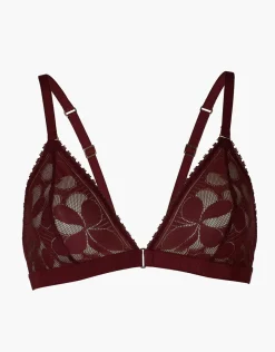 Donna LOVABLE Triangolo|Senza Ferretto-Reggiseno Triangolo Senza Ferretto Art Flower Lace in pizzo, REF# L0EGR