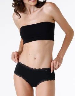 Donna LOVABLE Culotte-Shorty lovely in cotone elasticizzato e pizzo, REF# L0CW0