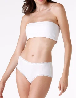 Donna LOVABLE Culotte-Shorty lovely in cotone elasticizzato e pizzo, REF# L0CW0