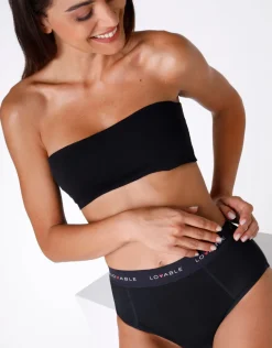 Donna LOVABLE Slip Da Ciclo Lavabili|Slip-Slip alto da ciclo lavabile flusso medio in cotone biologico certificato, REF# L0CLX