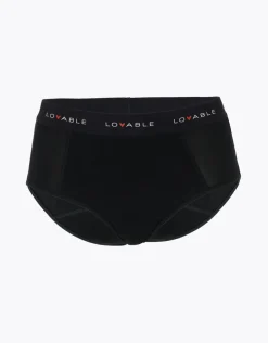 Donna LOVABLE Slip Da Ciclo Lavabili|Slip-Slip alto da ciclo lavabile flusso medio in cotone biologico certificato, REF# L0CLX