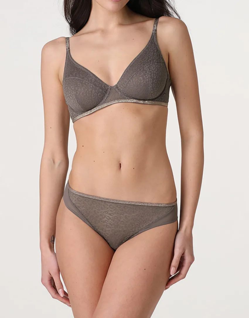 Donna LOVABLE Slip-Slip Animalier Mesh in tulle, REF# L0EO6