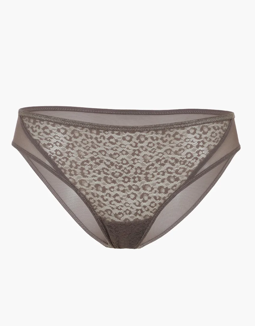 Donna LOVABLE Slip-Slip Animalier Mesh in tulle, REF# L0EO6
