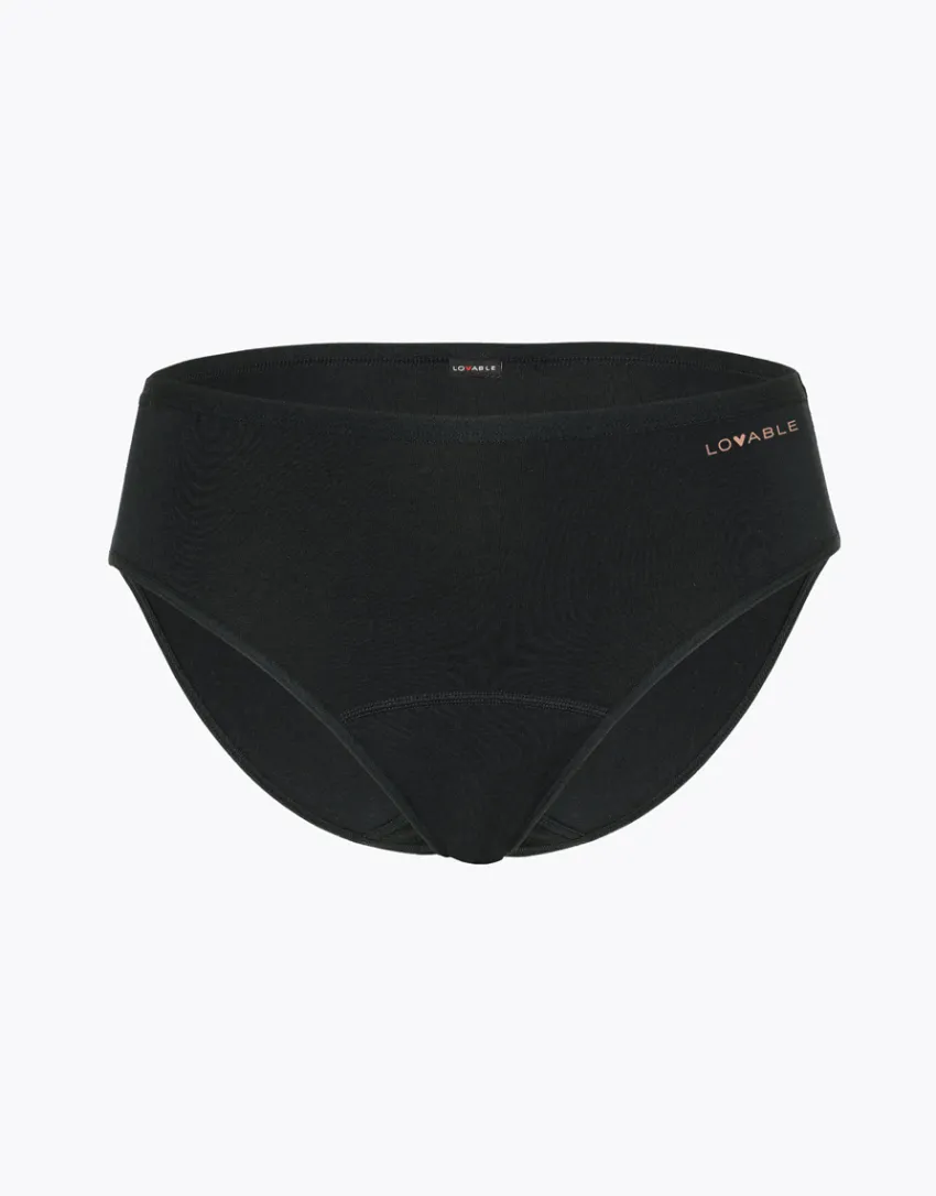 Donna LOVABLE Slip Assorbenti Quotidiani|Slip-Slip assorbente lavabile in cotone elasticizzato, REF# L0CIV