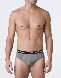 Uomo LOVABLE Slip-Slip Comfort 360 Stretch Cotton, grigio scuroREF# L077H