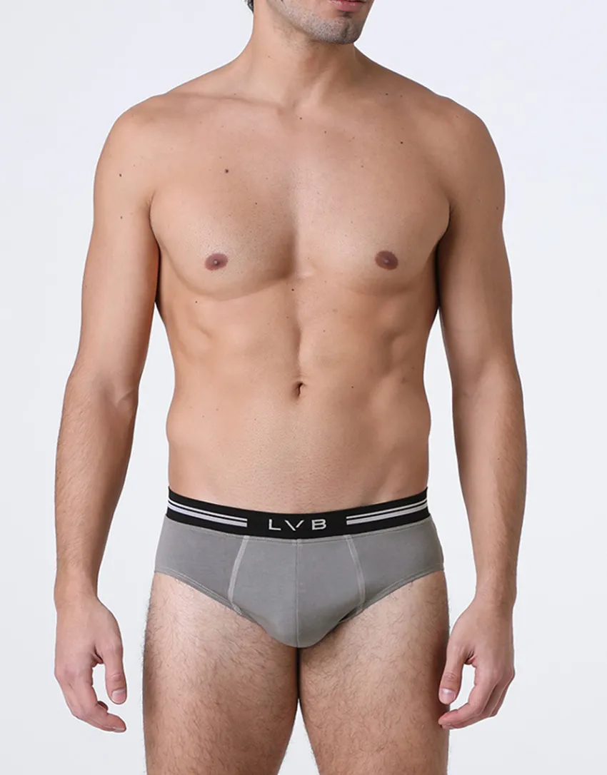 Uomo LOVABLE Slip-Slip Comfort 360 Stretch Cotton, grigio scuroREF# L077H