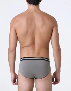 Uomo LOVABLE Slip-Slip Comfort 360 Stretch Cotton, grigio scuroREF# L077H