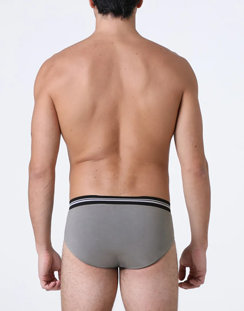 Uomo LOVABLE Slip-Slip Comfort 360 Stretch Cotton, grigio scuroREF# L077H