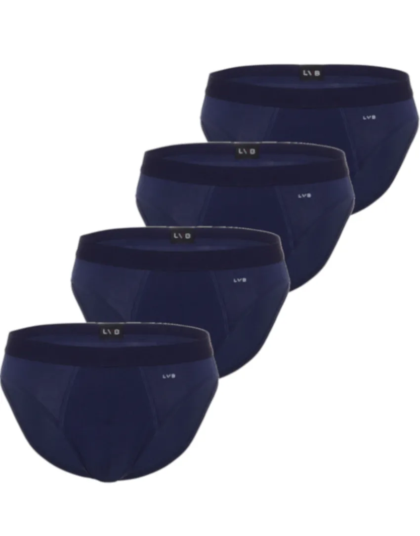 Uomo LOVABLE Multipack|Slip-Slip in cotone elasticizzato, confezione x4 bluREF# L09G3
