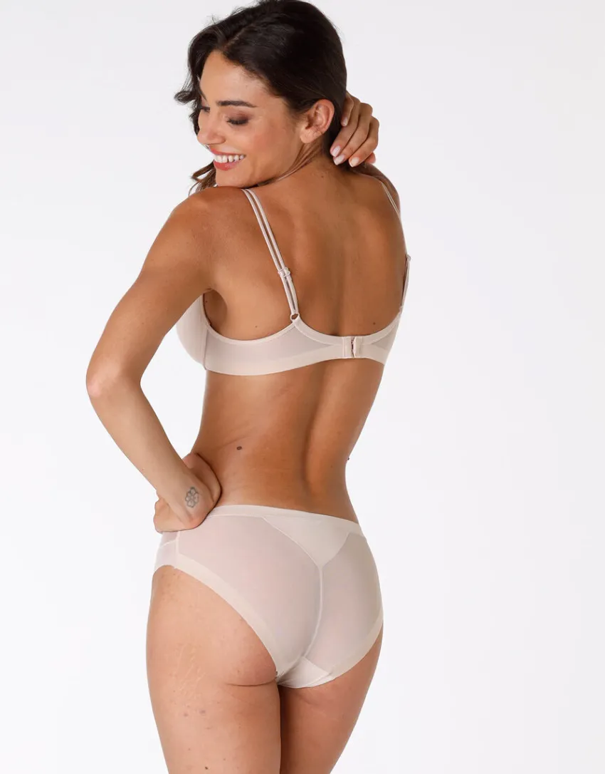 Donna LOVABLE Slip-Slip Invisible Ultra Light in microfibra e tulle. Massima invisibilitàREF# 0231