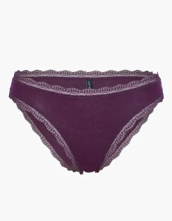 Donna LOVABLE Slip-Slip Panties in cotone e pizzo elasticizzati, REF# L0DPX