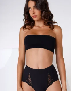 Donna LOVABLE Slip-Slip maxi contenitivo Lovely Charme, in cotone elasticizzato con pizzoREF# L0041
