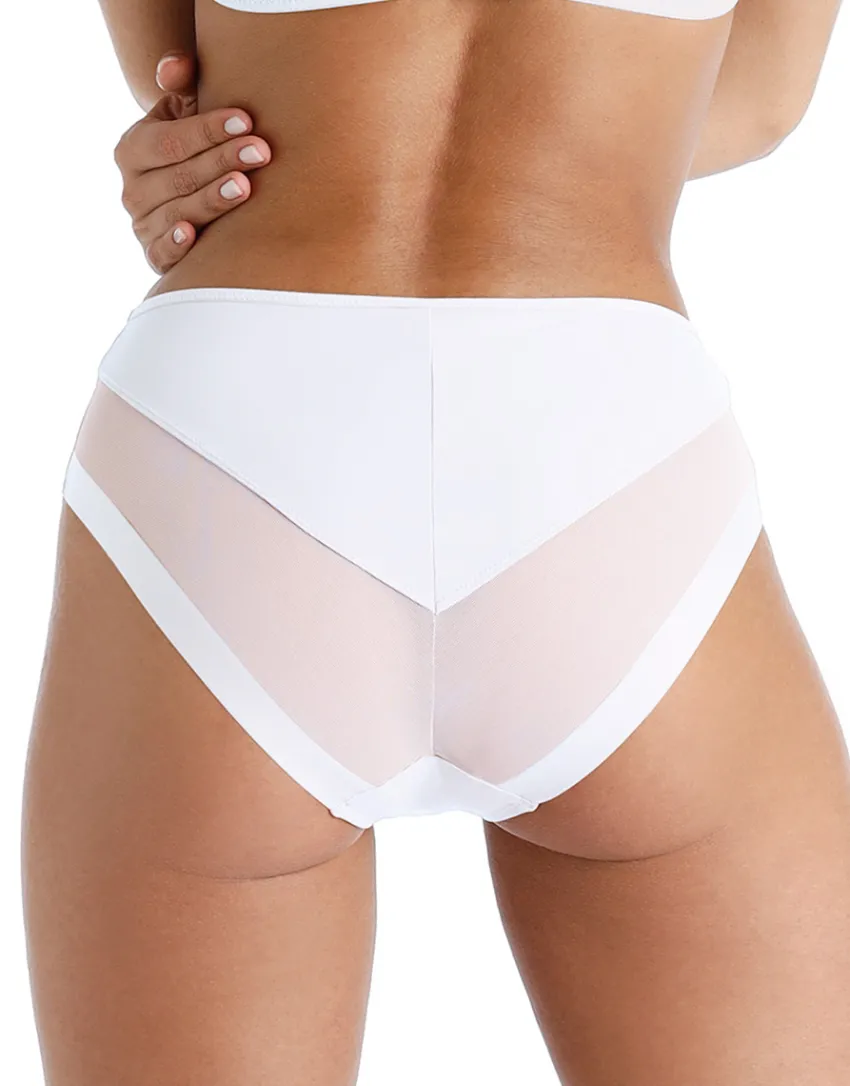 Donna LOVABLE Slip-Slip Midi Classic Invisible in microfibra e tulle, REF# L0A63