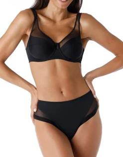 Donna LOVABLE Slip-Slip Midi Classic Invisible in microfibra e tulle, REF# L0A63