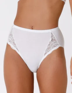 Donna LOVABLE Slip-Slip midi Lovely Charme in cotone elasticizzato con pizzoREF# 0035