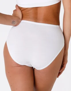 Donna LOVABLE Slip-Slip midi Lovely Charme in cotone elasticizzato con pizzoREF# 0035