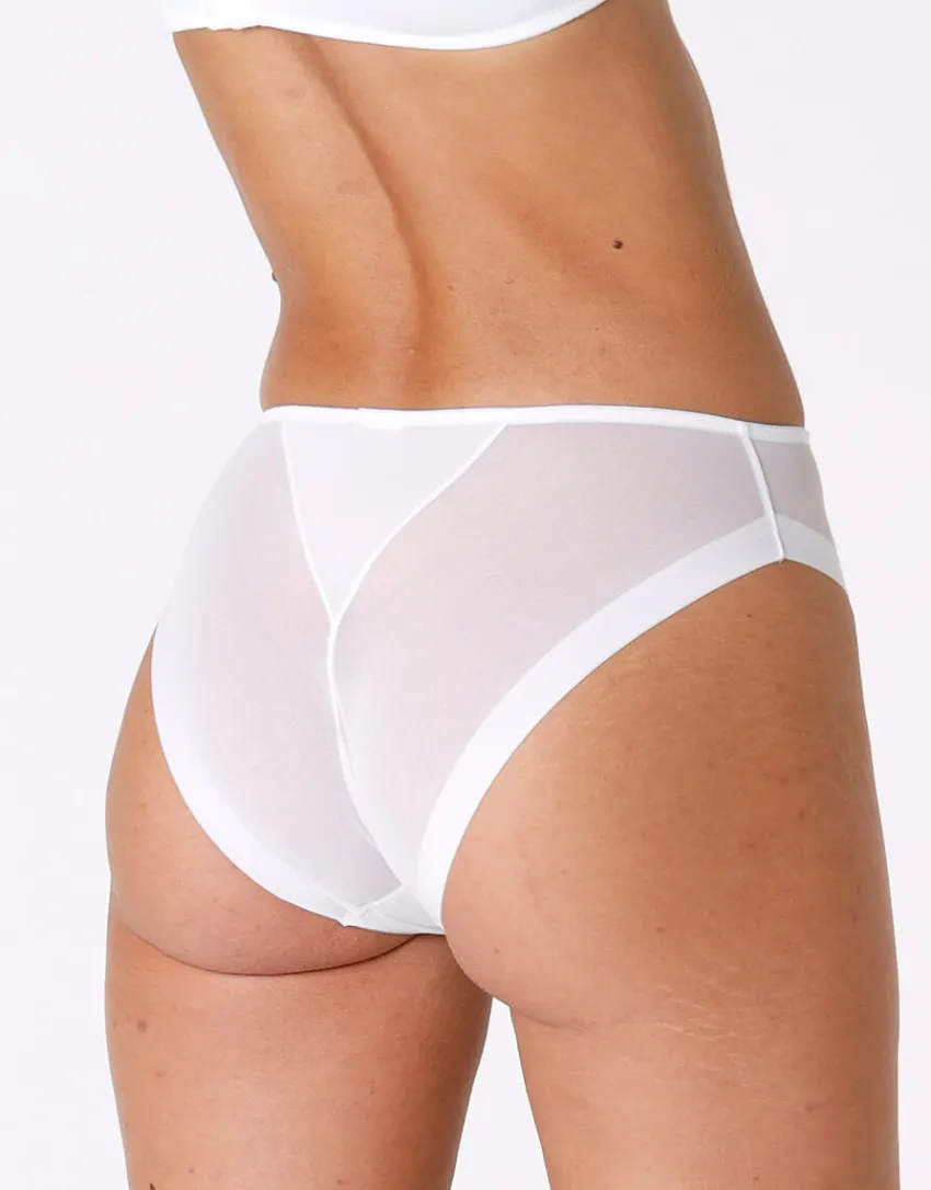 Donna LOVABLE Slip-Slip midi sgambato Invisibile Ultra Light in microfibra e tulleREF# 0251
