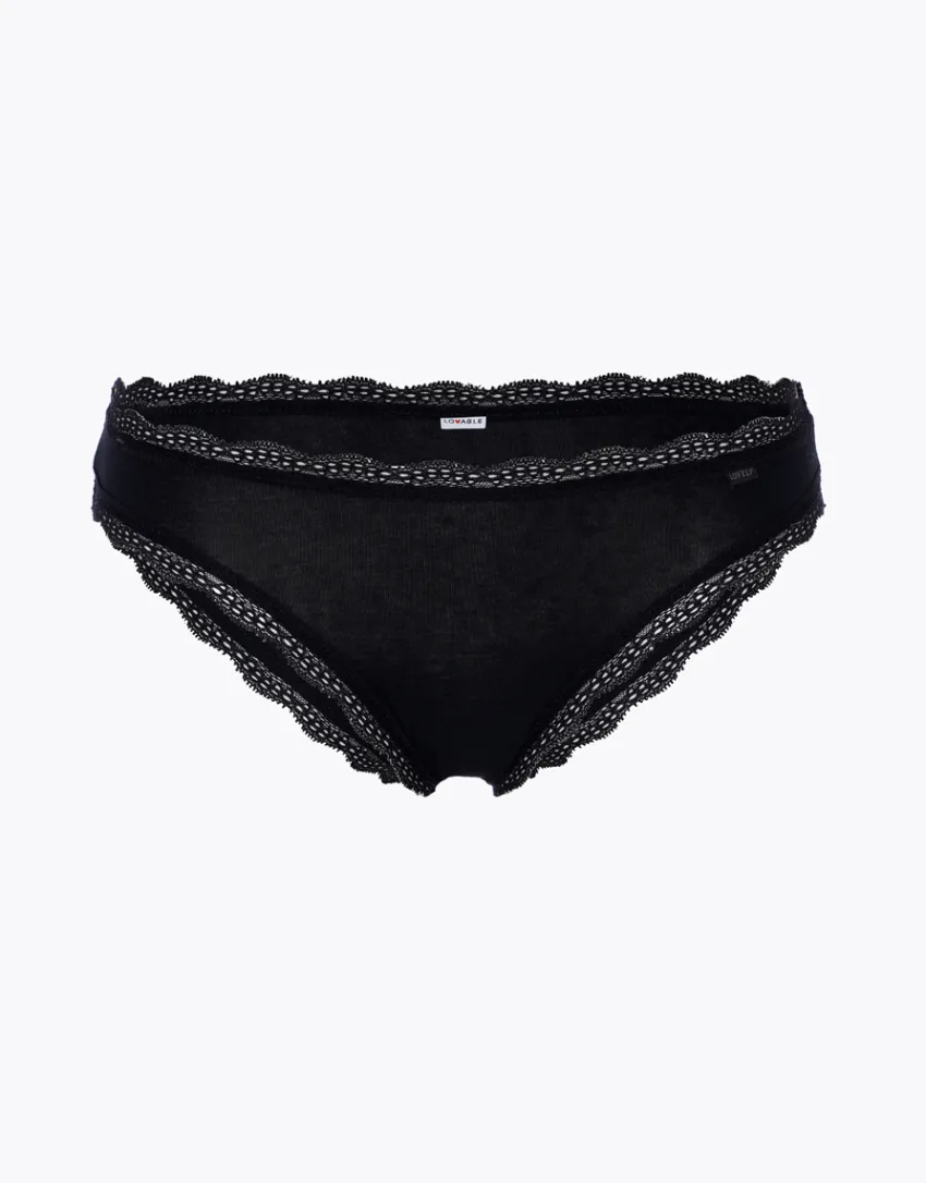Donna LOVABLE Slip-Slip Mini Lovely in cotone elasticizzato e pizzo, REF# L0CVZ