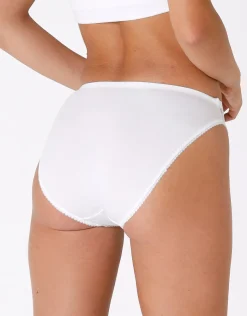 Donna LOVABLE Slip-Slip mini sgambato Lovely in cotone elasticizzato con pizzoREF# 0033
