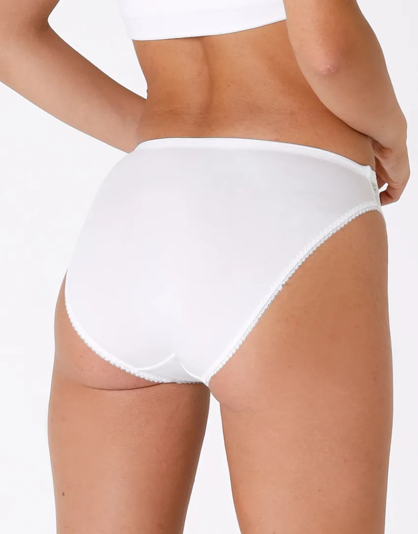 Donna LOVABLE Slip-Slip mini sgambato Lovely in cotone elasticizzato con pizzoREF# 0033
