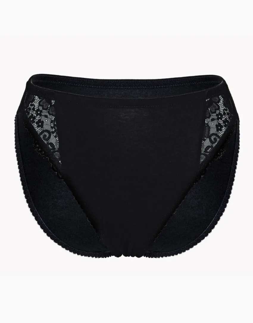 Donna LOVABLE Slip-Slip mini sgambato Lovely charme in cotone elasticizzato con pizzoREF# 0033