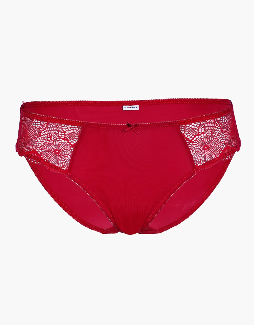 Donna LOVABLE Slip-Slip Pretty Lace in pizzo e microfibra, REF# L0DJX