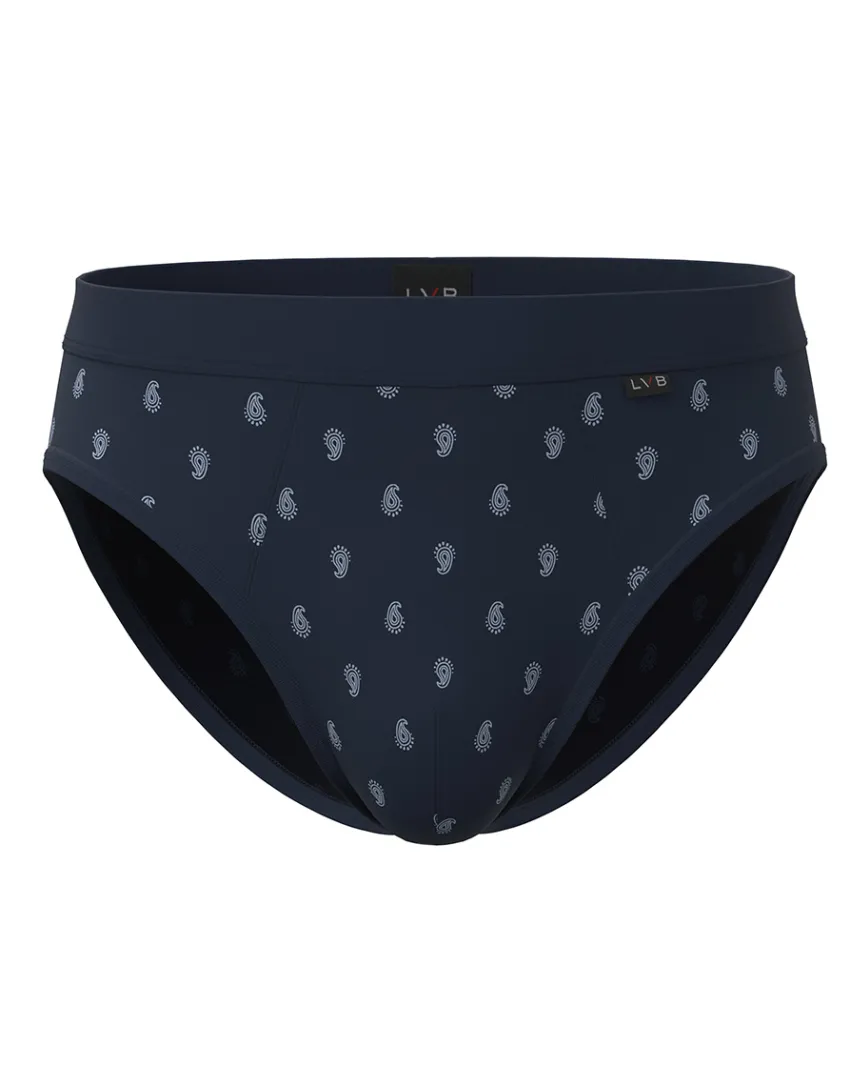 Uomo LOVABLE Slip-Slip Printed Stretch Cotton, blu emireREF# L0DL1
