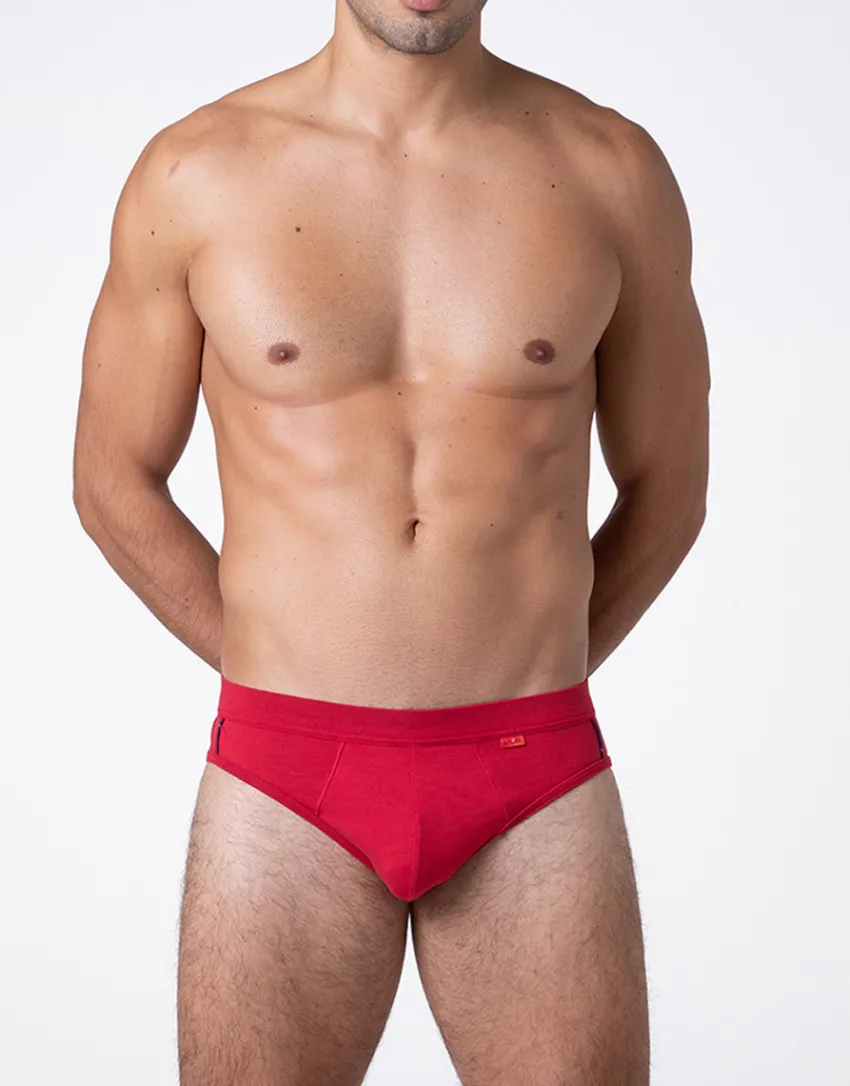 Uomo LOVABLE Slip-Slip Solid Red Xmas, rosso profilo checkREF# L0DLH