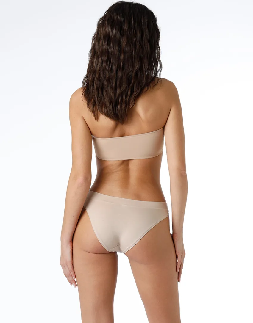 Donna LOVABLE Slip-Slip Ultrasoft Panties in Cotone Modal, skinREF# L0DPT