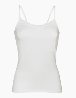 Donna LOVABLE Top E Smanicati-Top Basic Soul in viscosa e pizzoREF# 7032