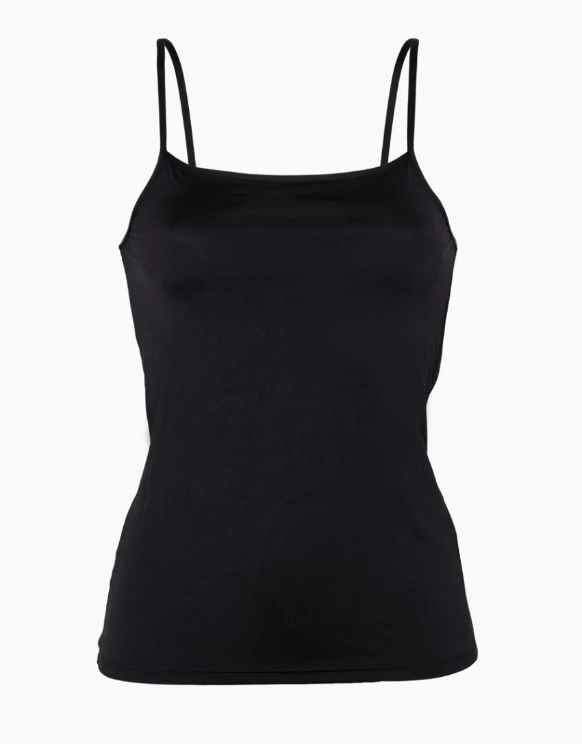 Donna LOVABLE Top E Smanicati-Top Basic Soul liscio in microfibraREF# 7023