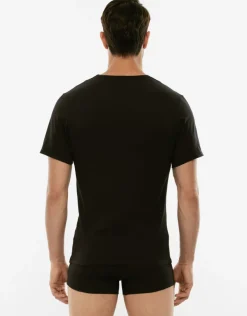Uomo LOVABLE T-Shirt-T-shirt 100% cotone Pure Cotton con scollo a V, REF# 05XP