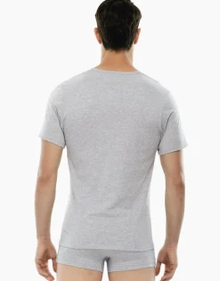 Uomo LOVABLE T-Shirt-T-shirt 100% cotone Pure Cotton con scollo a V, REF# 05XP