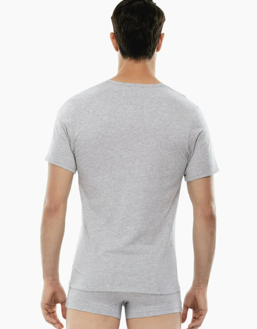 Uomo LOVABLE T-Shirt-T-shirt 100% cotone Pure Cotton con scollo a V, REF# 05XP